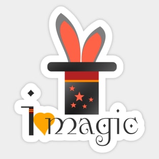 i love magic Sticker